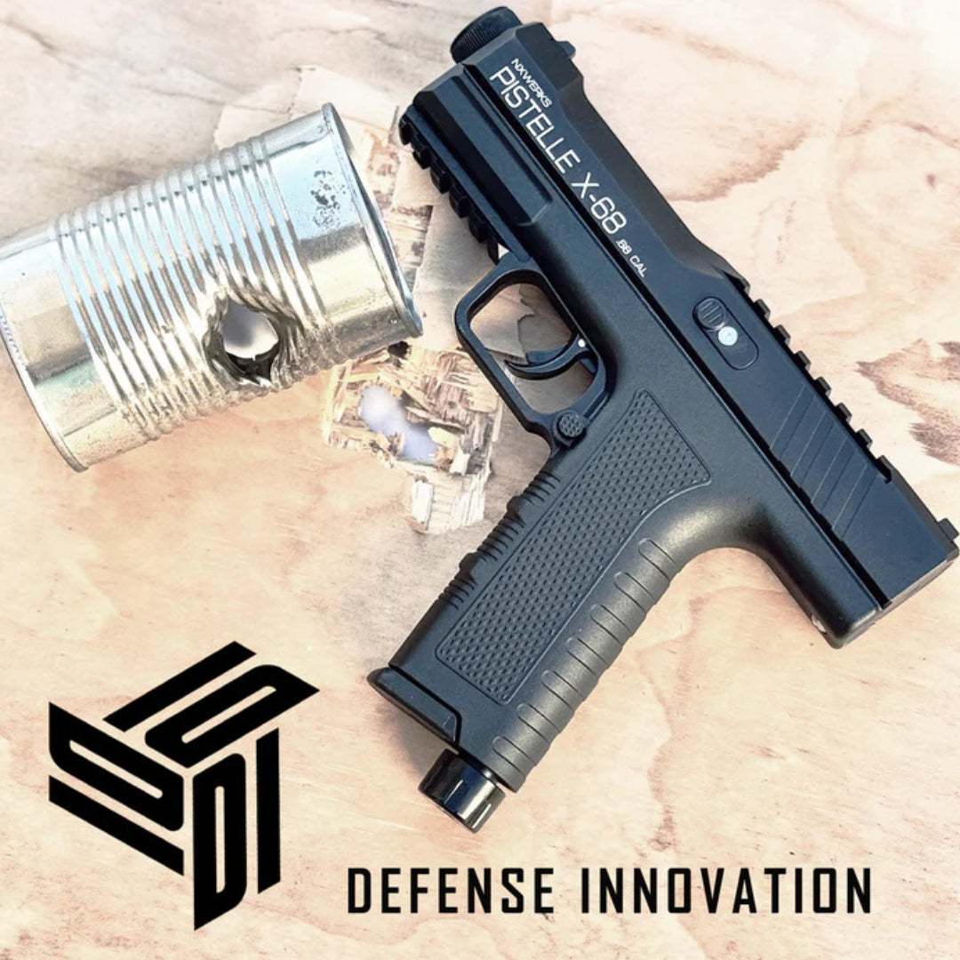 Pistelle X-68 Defense PistolPistelle X-68 Defense Pistol - GEN 2Upgraded Seals & Components (Extra Seal & Lube Included)!
 
The GEN2 Pistelle X-68 features upgraded seals for enhanced reliability and durability. This secoNon Lethal Protection